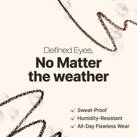 CLIO PROFESSIONAL eyeliner applied to tightline demonstrating precise definition