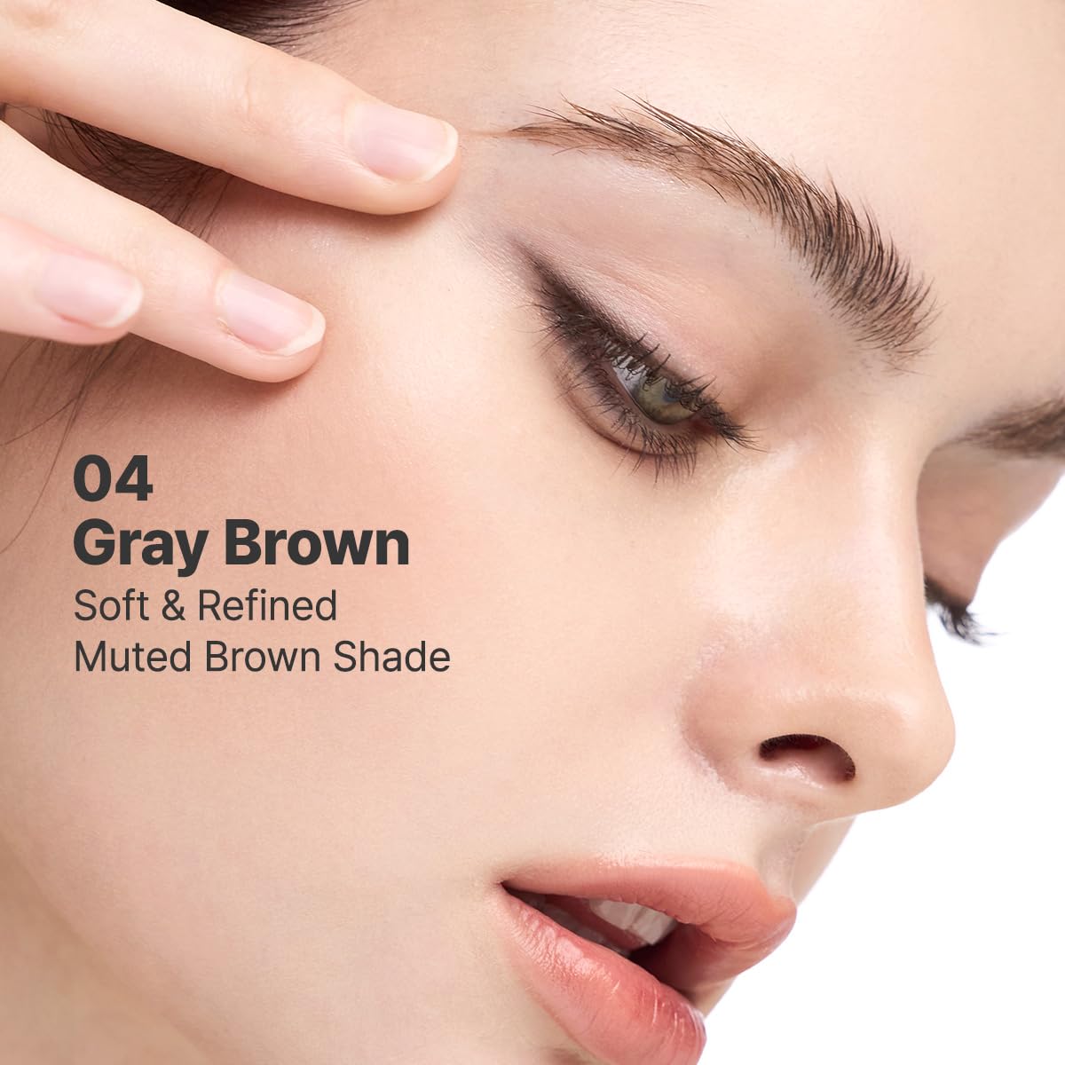 CLIO PROFESSIONAL swatch of 004 Gray Brown showing high pigment payoff