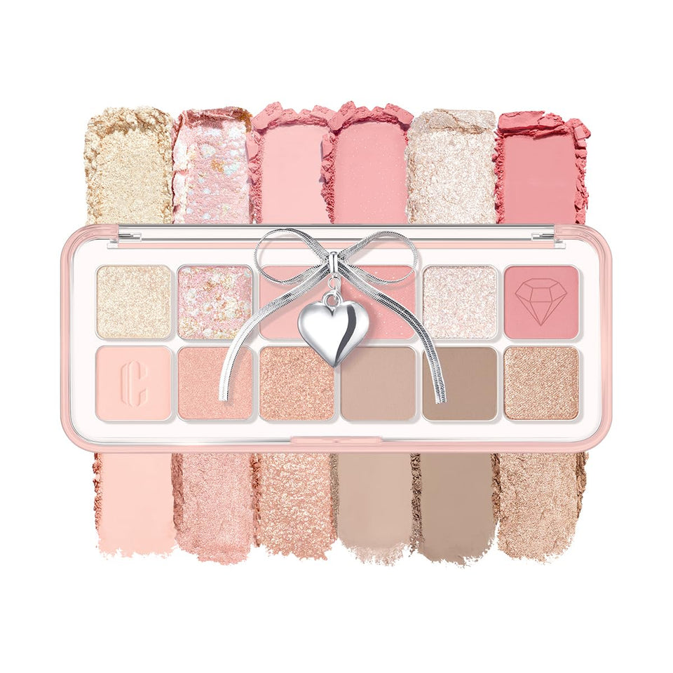 CLIO PROFESSIONAL open palette front view showing all 12 shades and balanced finishes