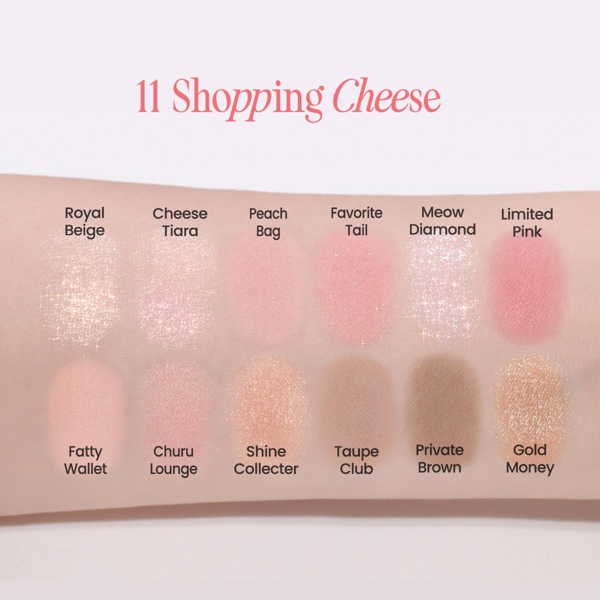 CLIO PROFESSIONAL shimmer shade macro showing reflective sparkle for lid spotlighting