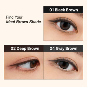 CLIO PROFESSIONAL product label close-up showing shade 002 Deep Brown for shade clarity