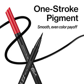 CLIO pen beside a ruler showing compact size for travel convenience