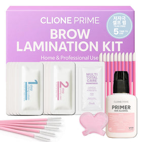 CLIONE PRIME kit styled on a bathroom vanity to show convenient at-home salon-style setup