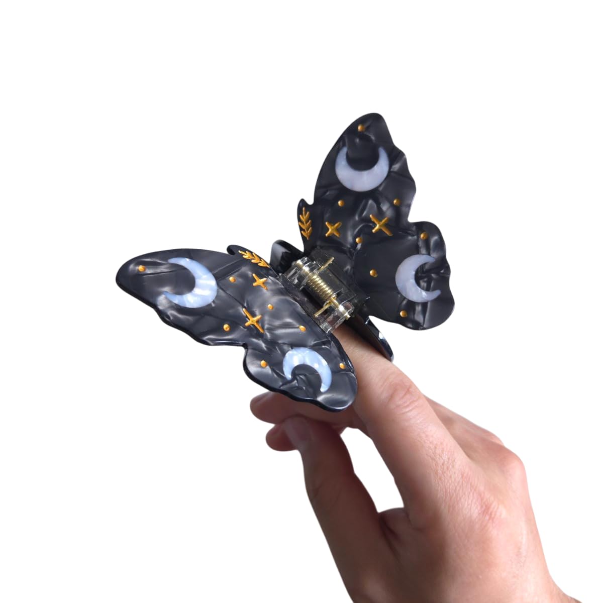 Clip Sugar butterfly clip on vanity with accessories showing gift-ready stylish accent