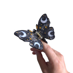Clip Sugar butterfly clip on vanity with accessories showing gift-ready stylish accent