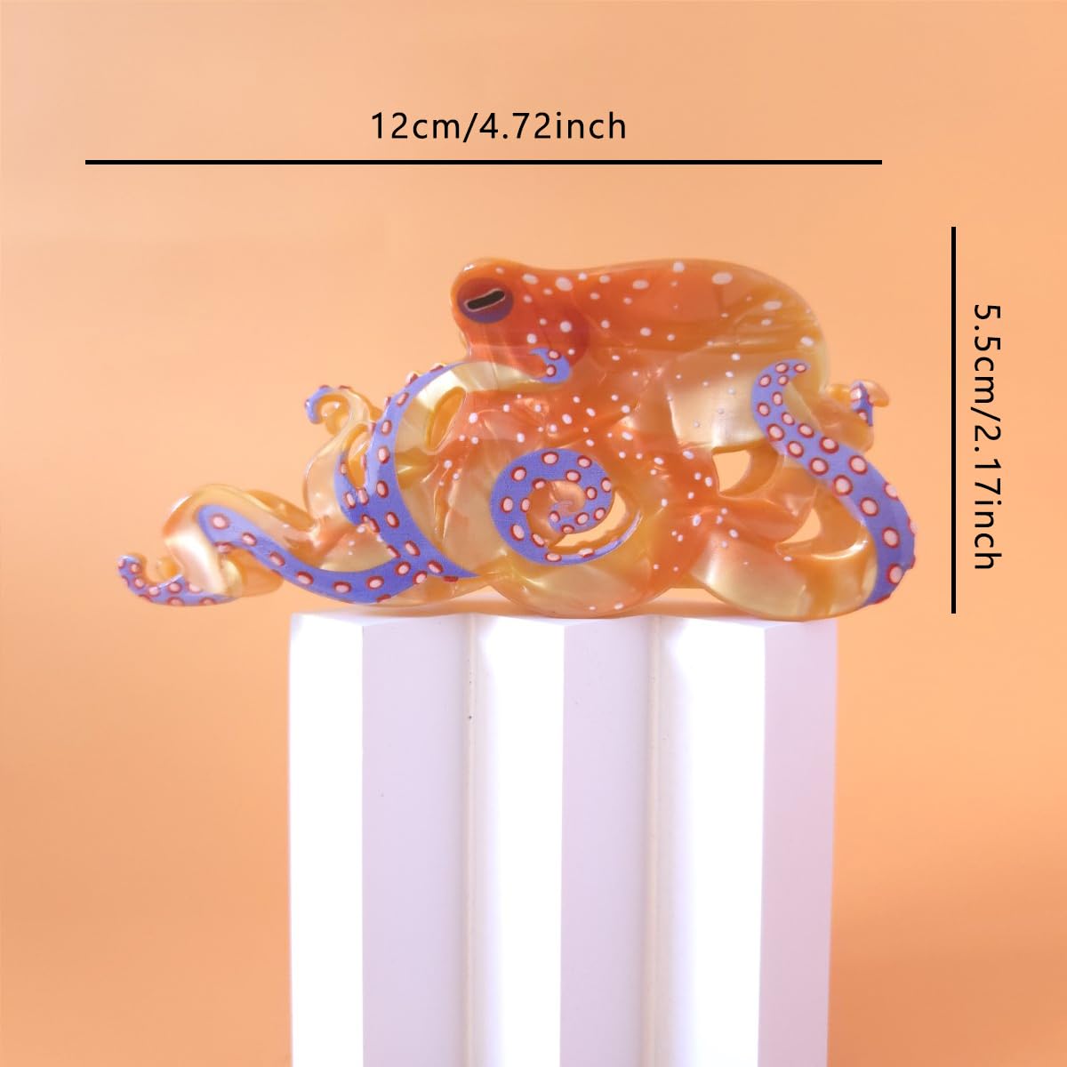 Clip Sugar octopus clip side profile highlighting curved claws and grip benefit