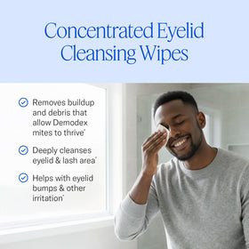 Cliradex close-up of wipe texture highlighting gentle cleansing action