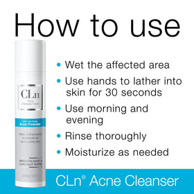 CLn gel texture on hand showing smooth, non-greasy application benefit
