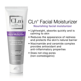CLn 3.4 oz tube next to a coin to show compact travel-friendly size