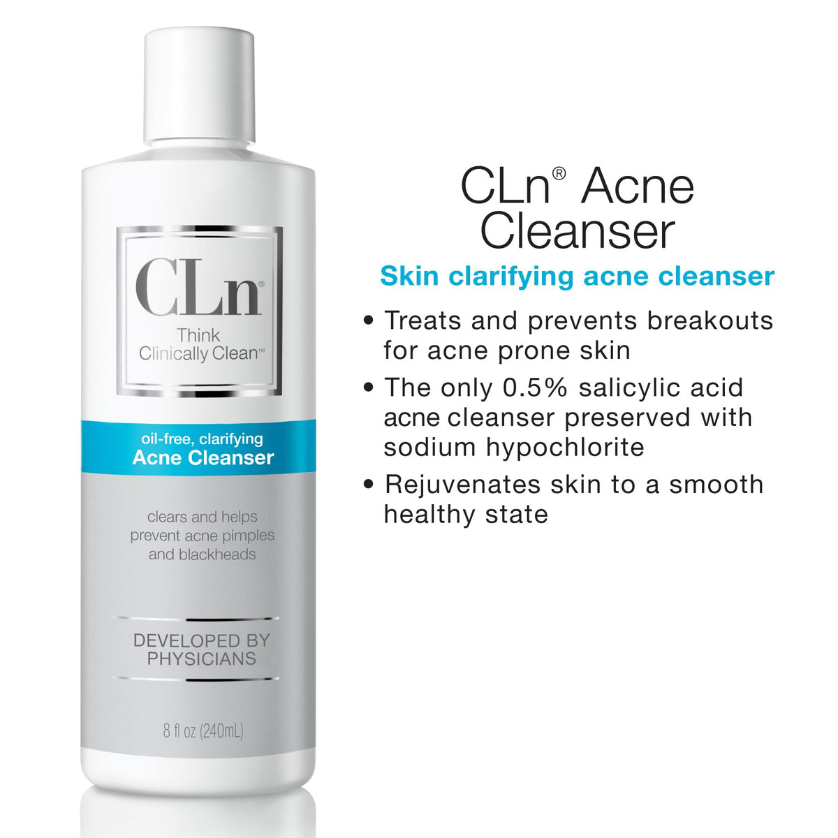 CLn lather demonstration indicating effective pore-cleansing foam