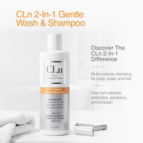 CLn label ingredient panel highlighting physician-developed formulation benefit