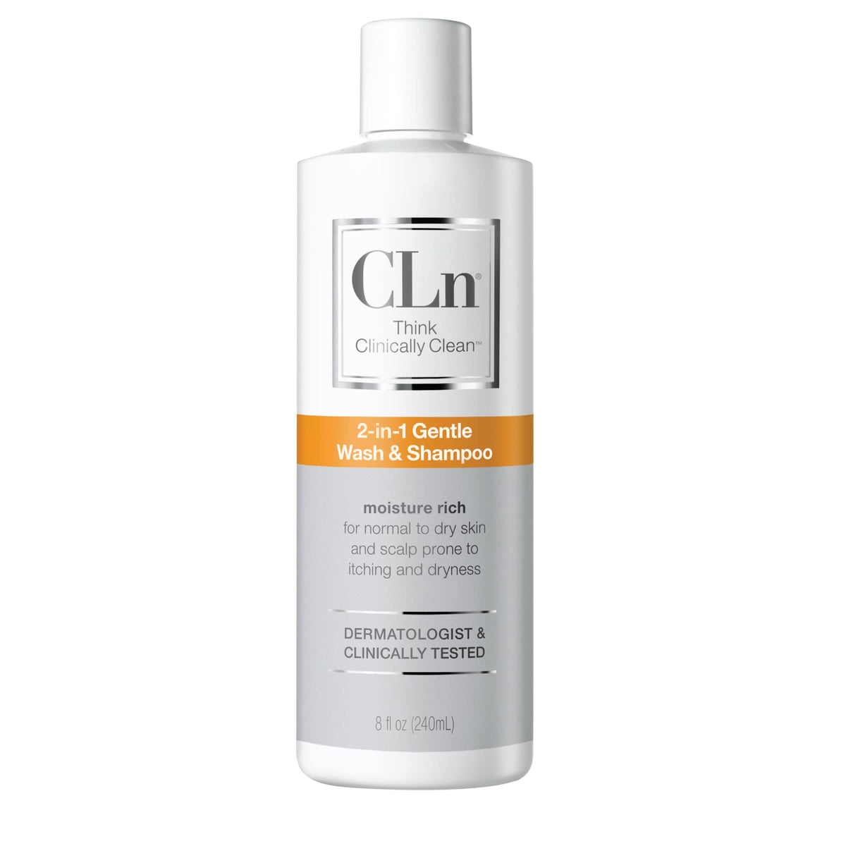 CLn in bathroom lifestyle scene conveying hypoallergenic gentle care benefit