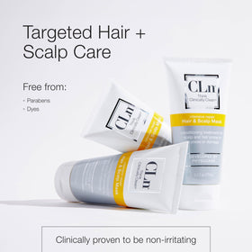 CLn before and after hair showing improved softness and reduced tangles