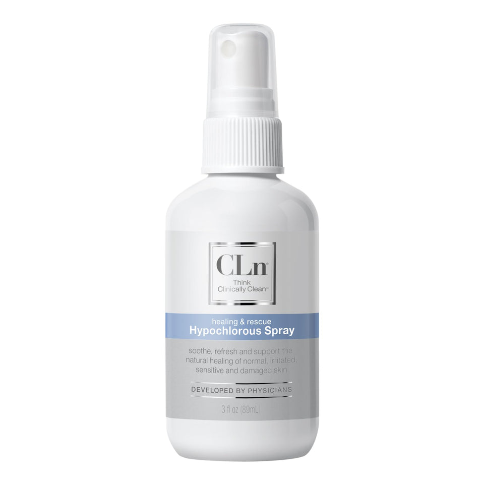 CLn hypochlorous spray front packaging showing bottle and label for reliable cleansing