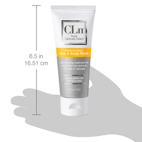 CLn jar on bathroom shelf with eucalyptus leaves, suggesting refreshing scent and calm