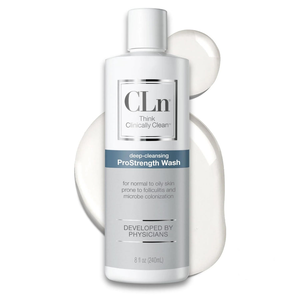 CLn bottle front packaging showing clean branding and size for clear identification