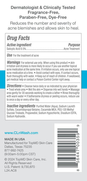CLn pump dispenser closeup demonstrating easy, controlled product dispensing