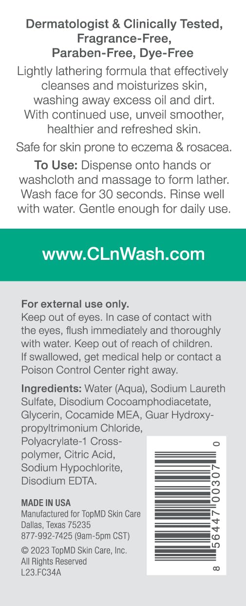 CLn dispensing gel from pump demonstrating easy application