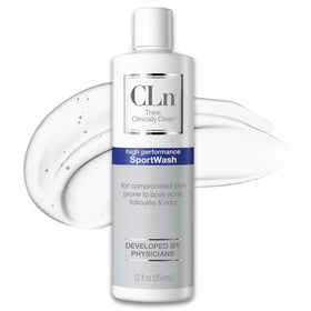CLn SportWash front bottle showing clean branding and clear purpose benefits
