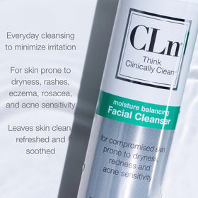 CLn gel texture close-up showing smooth moisturizing consistency