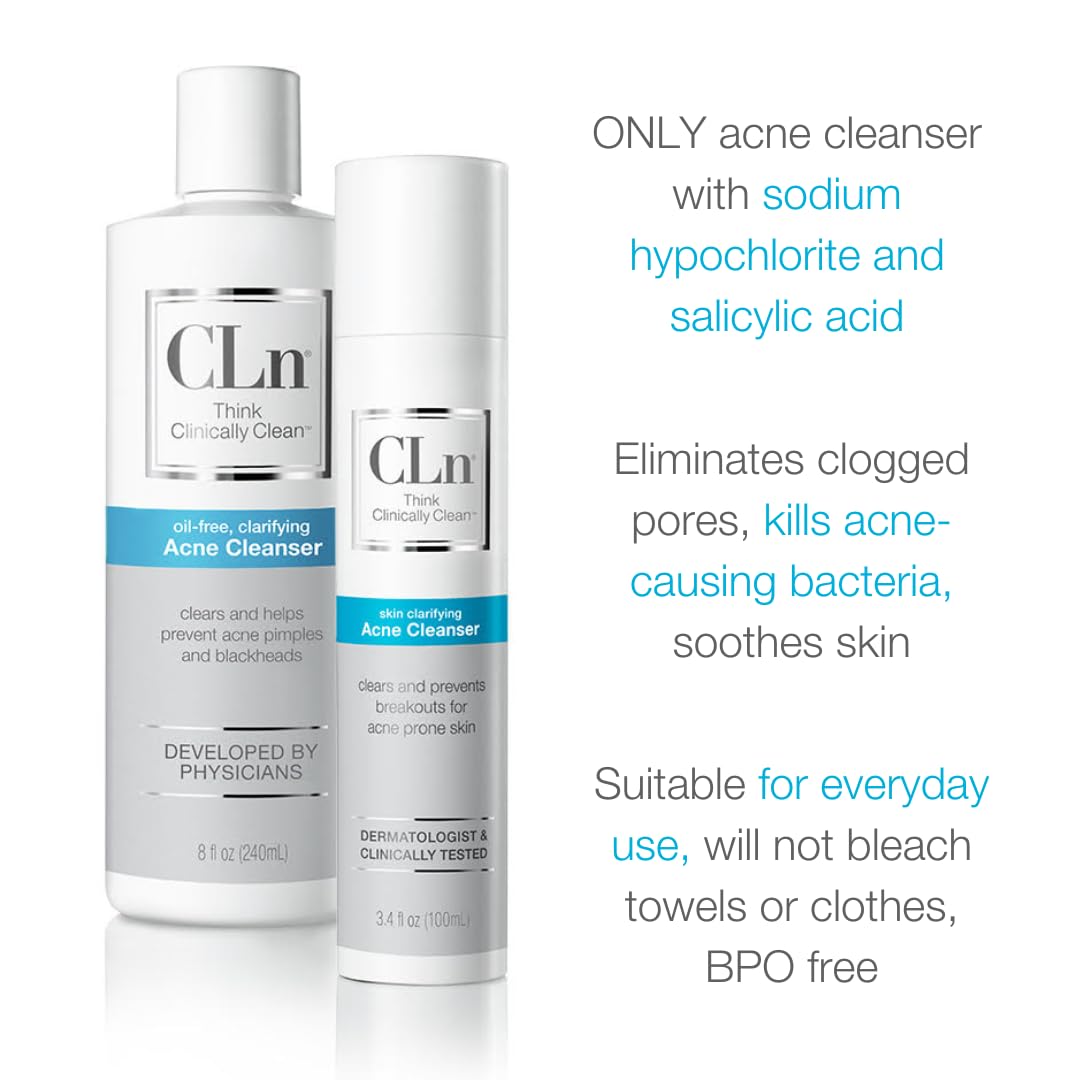 CLn in bathroom sink during use illustrating convenient daily cleansing