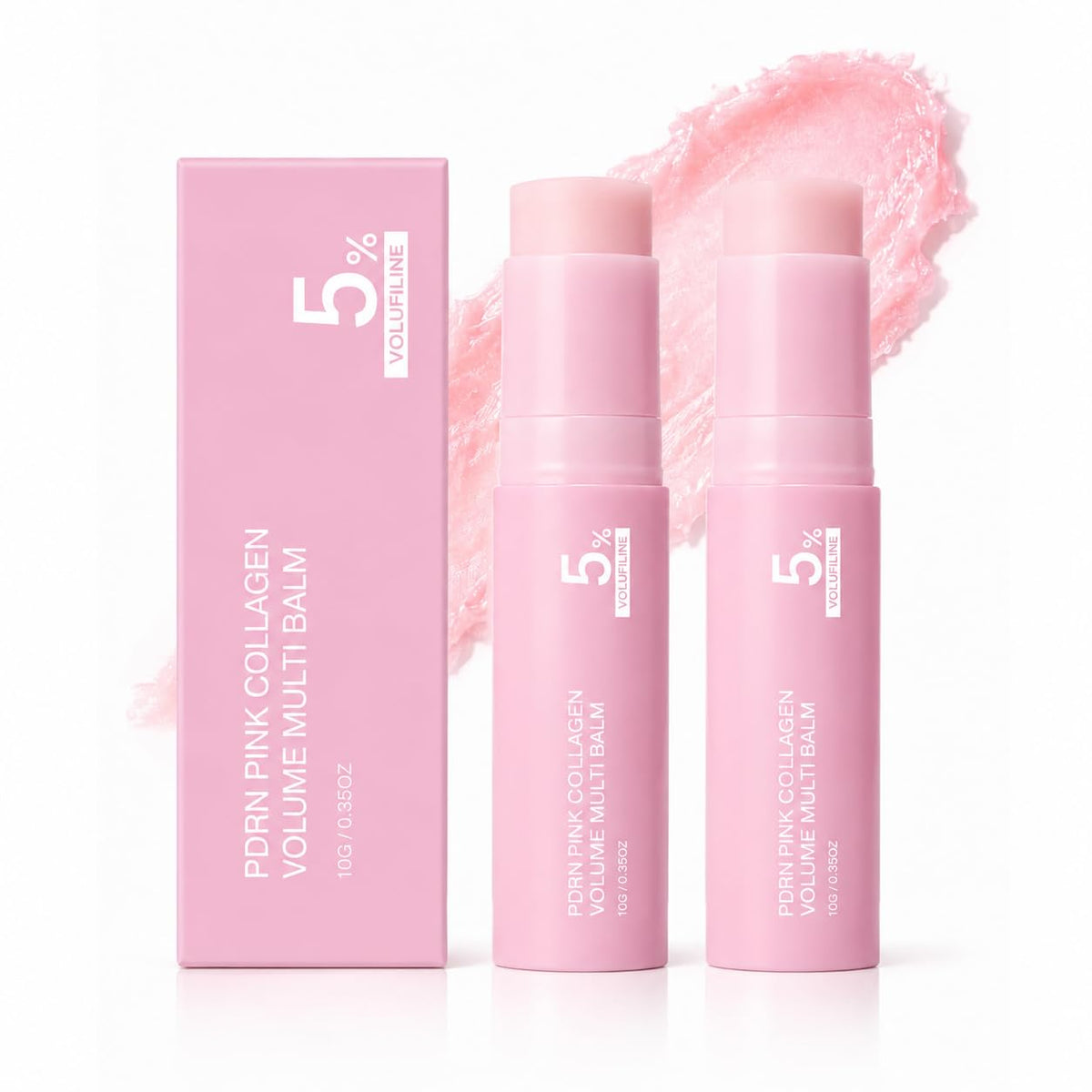 CLNXMT front view of dual balm sticks showing compact travel-ready design and benefits