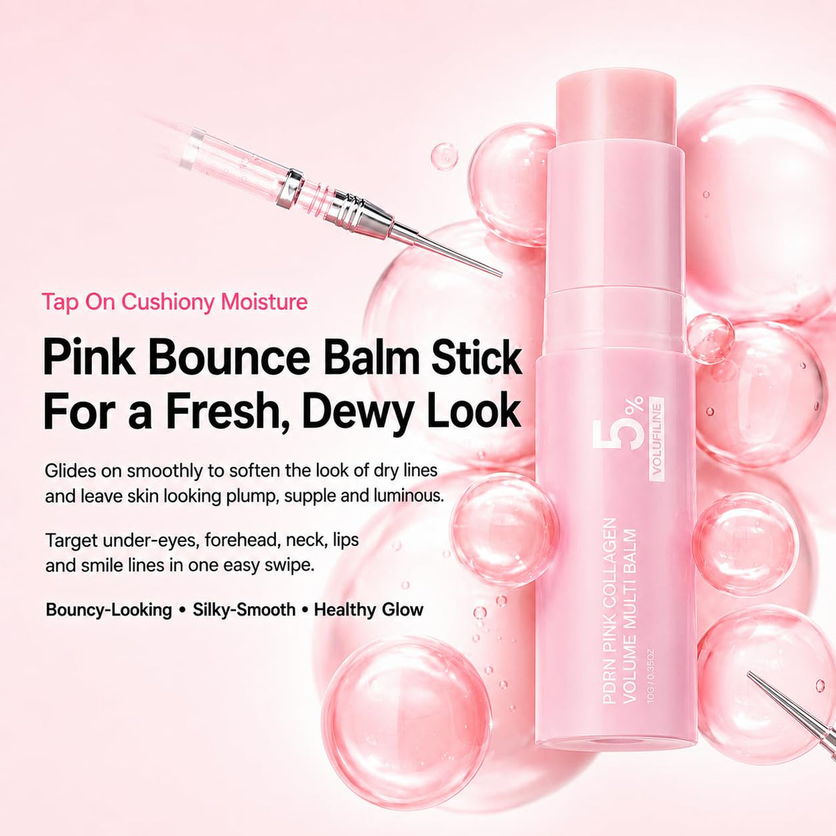 CLNXMT twist-up stick open showing solid balm and hygienic application benefit