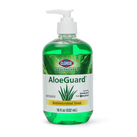 Clorox AloeGuard on a bathroom counter indicating convenient home use