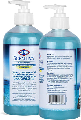 Clorox Scentiva pump action close-up demonstrating easy dispensing for quick use