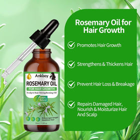 CLOTHES OF SKIN rosemary oil scalp massage depicting improved scalp comfort