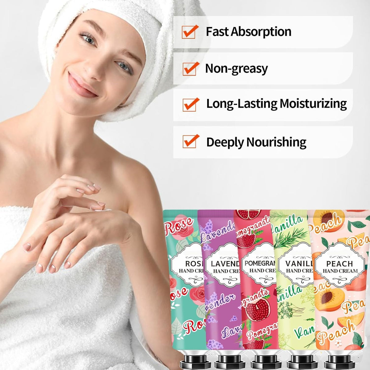CLOTHES OF SKIN cream on hand, demonstrates quick-absorbing moisturizing benefit