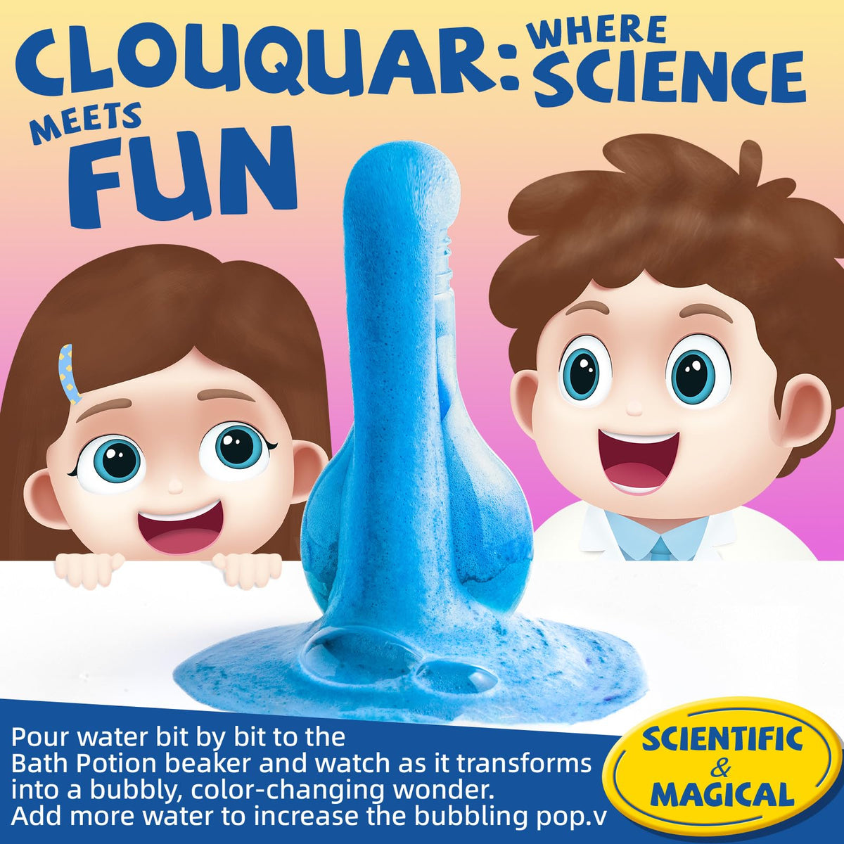 CLOUQUAR bottle in an adult hand demonstrating convenient travel-friendly size