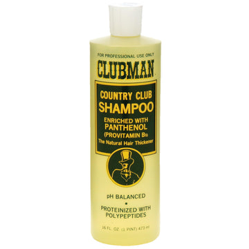 Clubman front bottle showing 16 oz packaging and classic aftershave scent benefits