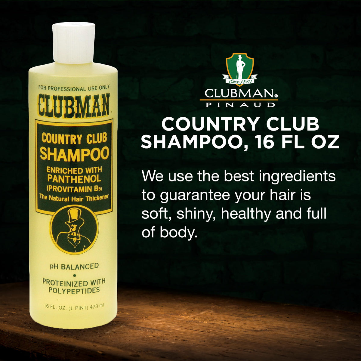 Clubman on bathroom shelf lifestyle shot showing easy daily grooming routine