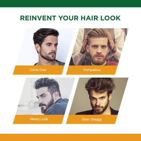 Clubman styling gel in use creating a defined men's hairstyle with strong hold