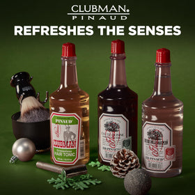 Clubman Pinaud in a barbershop scene showing professional use and polished results