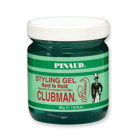 Hand holding Clubman 16 oz jar to show scale and value for frequent styling