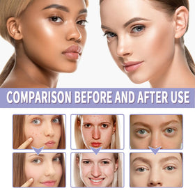 CLY AMS powder pressed onto skin illustrating matte oil-control finish