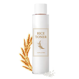 CLY AMS rice toner front bottle showing sleek packaging and hydrating promise