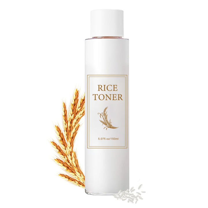 CLY AMS rice toner front bottle showing sleek packaging and hydrating promise