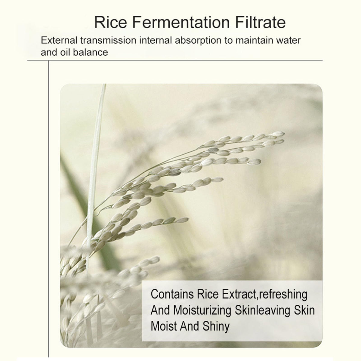CLY AMS rice toner pouring into cotton pad for easy application and even coverage