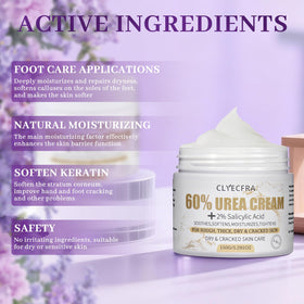 Clyecfra applied on heel demonstrating softening and repair benefit