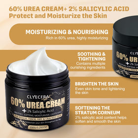 Clyecfra cream applied on heel demonstrating softened callus care