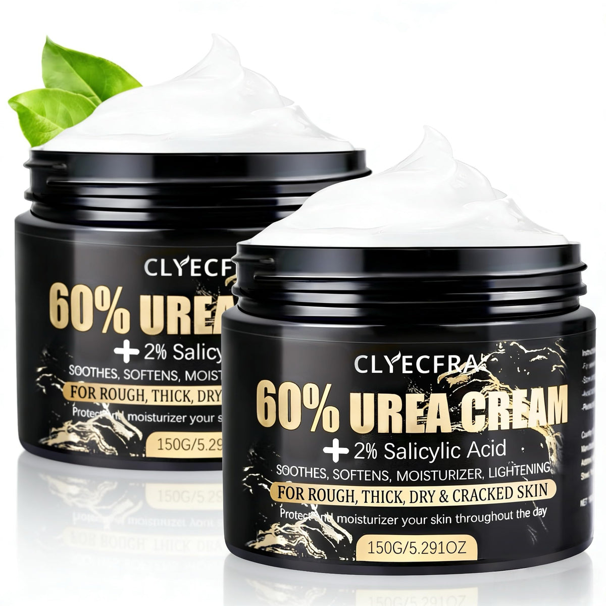 Clyecfra front packaging showing tub and benefits for soft skin