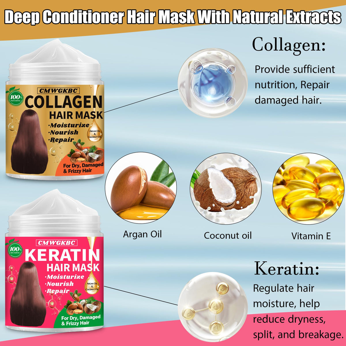 CMWGKBC collagen mask close-up texture showing creamy consistency for deep hydration