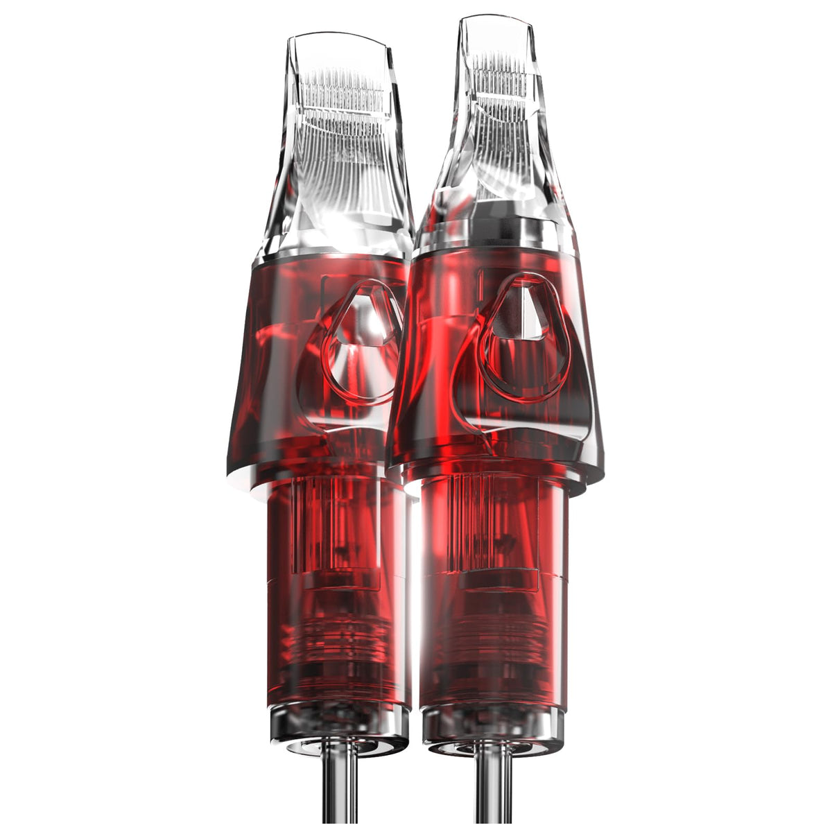 CNC red shell front packaging showing 20 sterile cartridges and quick identification