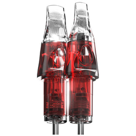 CNC red shell front packaging showing 20 sterile cartridges and quick identification