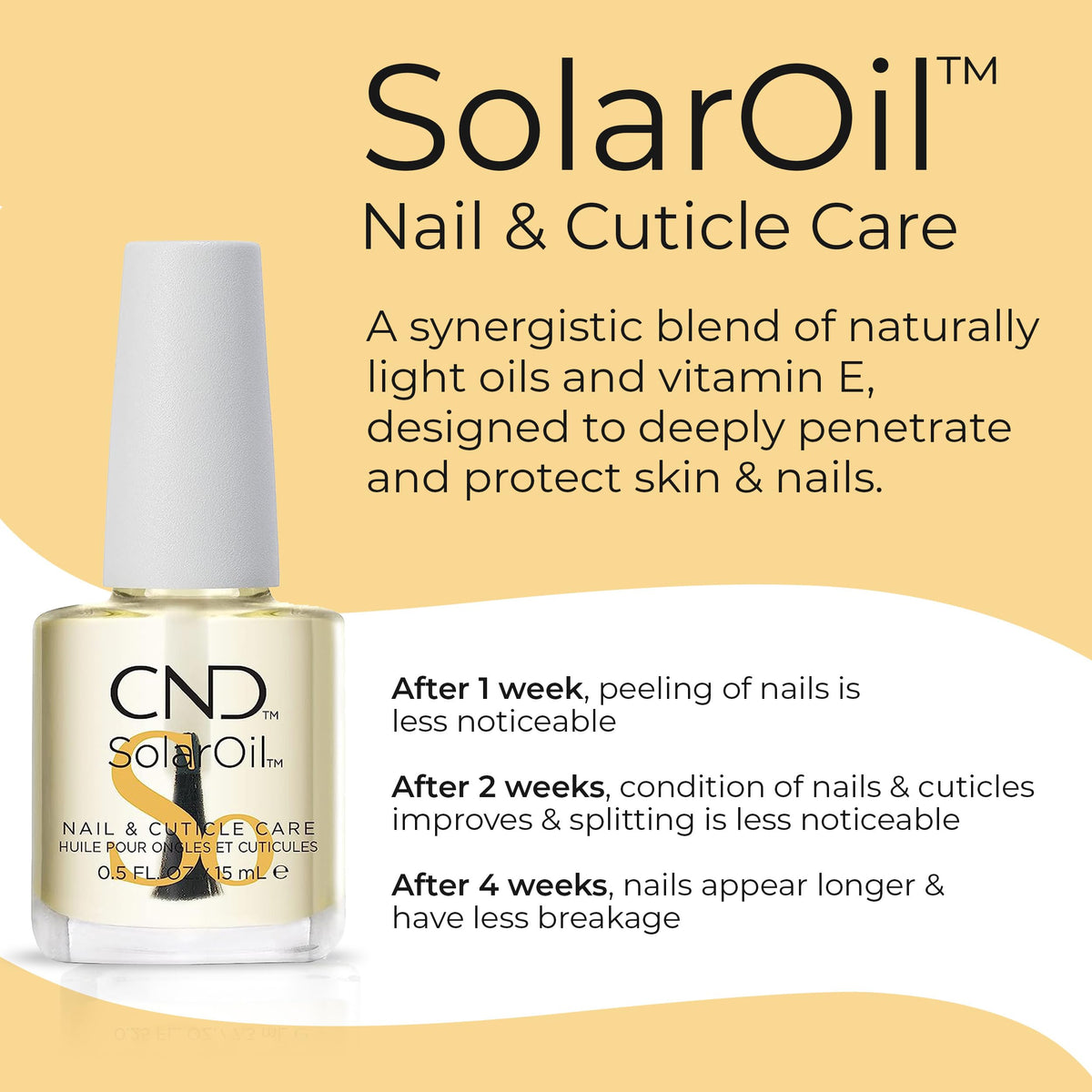 CND applying Cuticle Eraser to cuticle area showing safe removal benefit
