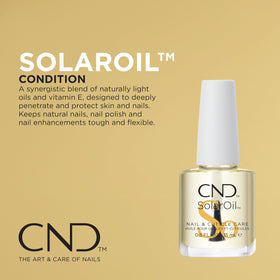 CND kit held in hand for scale showing travel-ready professional care