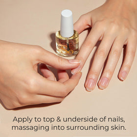 CND lifestyle image of hands during routine showing nourished, flexible nails